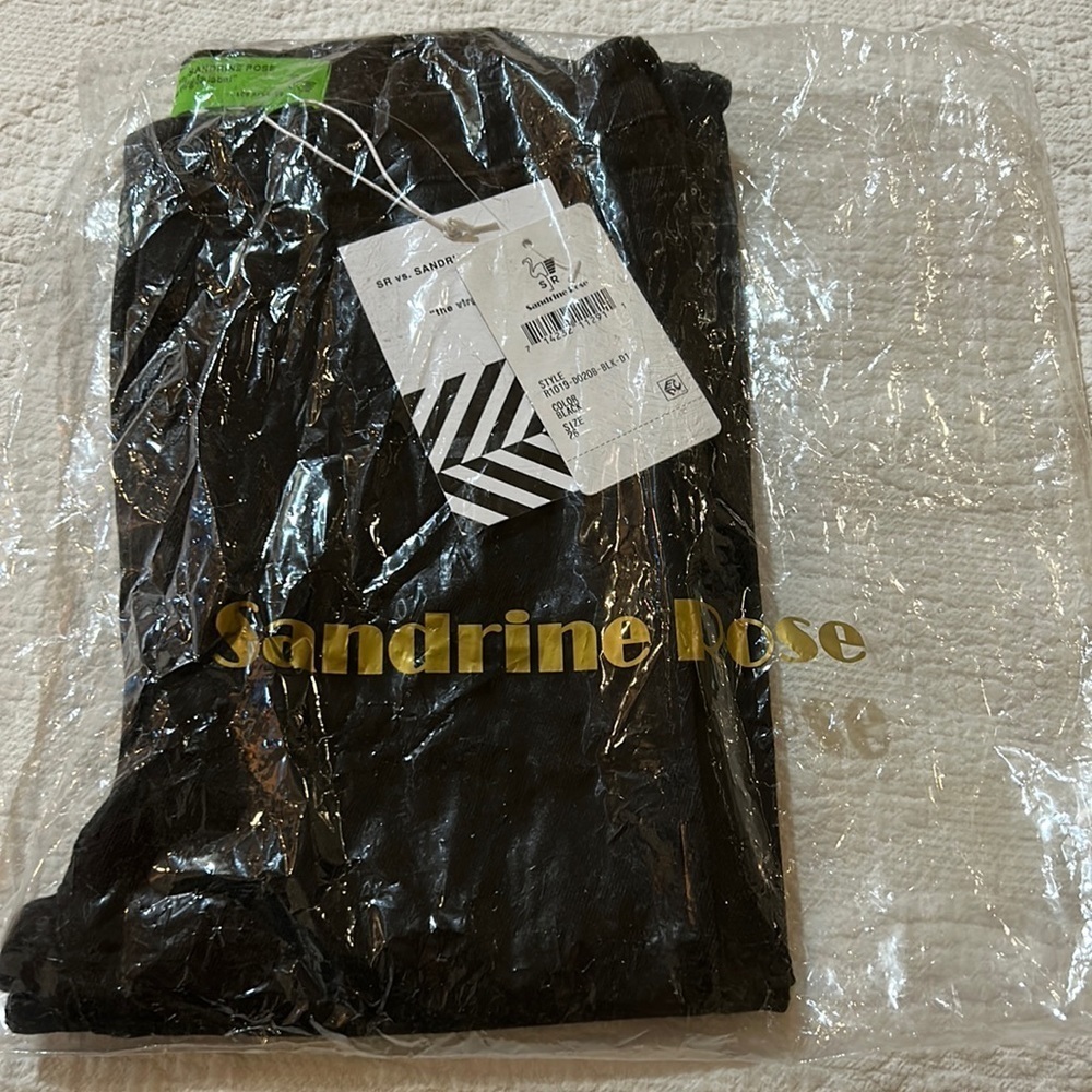 Sandrine Rose Black denim High Ruse skinny. NWT 26 - Picture 1 of 11